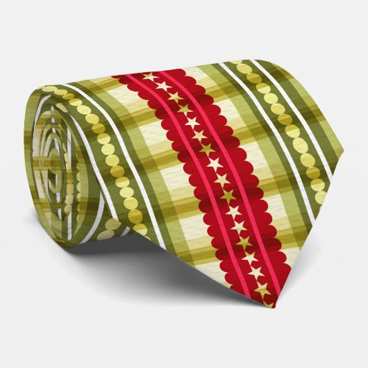 メリークリスマスファミリー名パタエレガントーン ネクタイ (ロール)