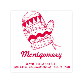 メリークリスマスファミリー差出人住所 セルフインキングスタンプ