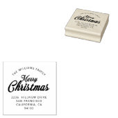 メリークリスマスファミリー差出人住所 ラバースタンプ (押印)