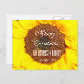 メリークリスマスファミリー2016年12月ひまわり シーズンポストカード (正面/裏面)