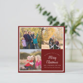 メリークリスマスファミリー3フォトコラージュフェスティバル シーズンカード (スタンド正面)