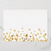 メリークリスマスファミリー3写真 箔シーズンカード (裏面)