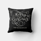 メリークリスマスファンシースクリプト名カスタム クッション (裏面)