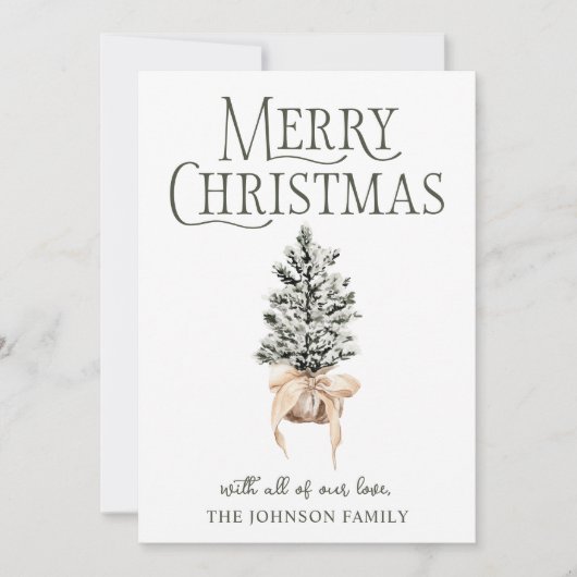 メリークリスマスファームハウス シーズンカード (正面)