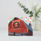 メリークリスマスファームバーン ポストカード (スタンド正面)