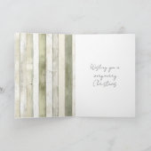 メリークリスマスフェイクグリーンウッドストライプトナカイ カード (内部)