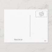 メリークリスマスフェイク金ゴールド雪 シーズンポストカード (裏面)