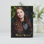 メリークリスマスフェイク金ゴールド カード (スタンド正面)