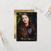 メリークリスマスフェイク金ゴールド カード (正面/裏面インサイチュ)