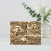 メリークリスマスフェイク金箔エンジェルエレガントズ シーズンポストカード (スタンド正面)