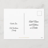 メリークリスマスフェイク金箔エンジェルエレガントズ シーズンポストカード (裏面)