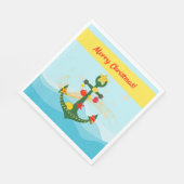 メリークリスマスフェスティバルいかり スタンダードランチョンナプキン (角)