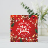 メリークリスマスフェスティバルクリスマスデコレーション シーズンカード (スタンド正面)