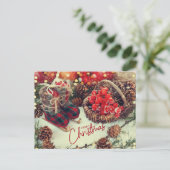 メリークリスマスフェスティバルクリスマスデコレーション シーズンポストカード (スタンド正面)