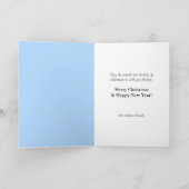 メリークリスマスフェスティバルグリーンレッドボールオーナメント シーズンカード (内部)