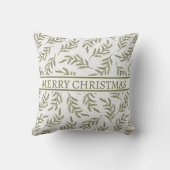 メリークリスマスフェスティバルサイプレスパターンホリデー クッション (裏面)