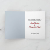 メリークリスマスフェスティバルシルバーボールオーナメント シーズンカード (内部)