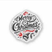 「メリークリスマスフェスティバルデザイン」 シール (正面)