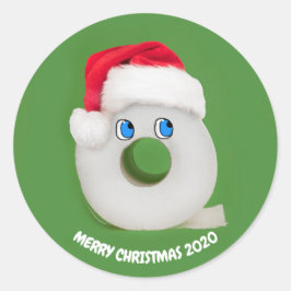 メリークリスマスフェスティバルトイレ紙2020 ラウンドシール