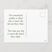 メリークリスマスフェスティバルトロンボーンとかわいい鳥 シーズンポストカード (裏面)