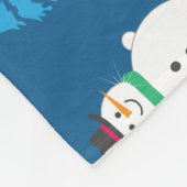 メリークリスマスフェスティバルパターンデザイン フリースブランケット (角)