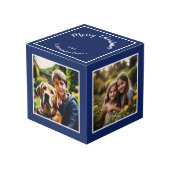 メリークリスマスフェスティバルブルーカスタムの写真 フォトキューブ (正面アングル)