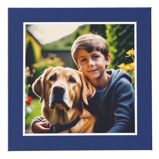 メリークリスマスフェスティバルブルーカスタムの写真 フォトキューブ (正面)