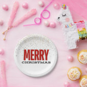 メリークリスマスフェスティバルプレートシルバー金ゴールド詳細 ペーパープレート (パーティー)