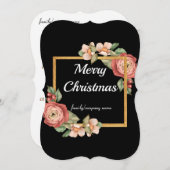 メリークリスマスフェスティバルホリデーギフトデザイン シーズンカード (正面/裏面)