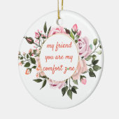 メリークリスマスフェスティバルホリデーギフトデザイン セラミックオーナメント (左)