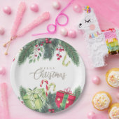 メリークリスマスフェスティバルホリデーギフトデザイン ペーパープレート (パーティー)