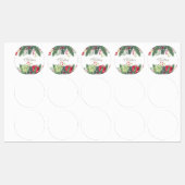 メリークリスマスフェスティバルホリデーギフトデザイン ラベル (シート)