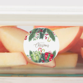 メリークリスマスフェスティバルホリデーギフトデザイン ラベル