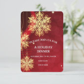 メリークリスマスフェスティバルホリデーギフトデザイン 招待状 (スタンド正面)