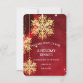 メリークリスマスフェスティバルホリデーギフトデザイン 招待状 (正面)