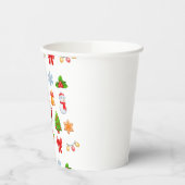 メリークリスマスフェスティバルホリデーギフトデザイン 紙コップ (左)