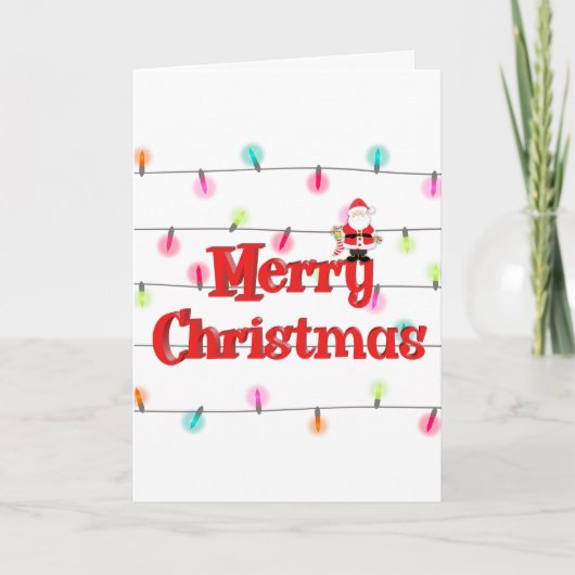 メリークリスマスフェスティバルホリデーライツウィズサンタ カード (正面)