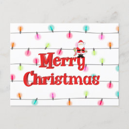 メリークリスマスフェスティバルホリデーライツウィズサンタ シーズンポストカード