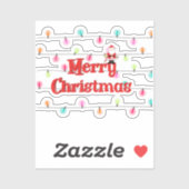 メリークリスマスフェスティバルホリデーライツウィズサンタ シール (シート)