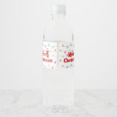 メリークリスマスフェスティバルホリデーライツウィズサンタ ペットボトルラベル (裏面)