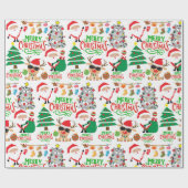 メリークリスマスフェスティバルラッピング紙 ラッピングペーパー (フラット)