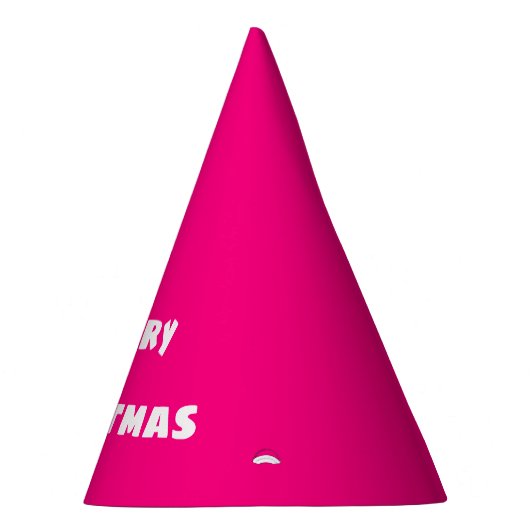 メリークリスマスフェスティバルラブ,暖かい深いピンク パーティーハット (右)