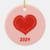 メリークリスマスフェスティバルリースオーナメント セラミックオーナメント (裏面)