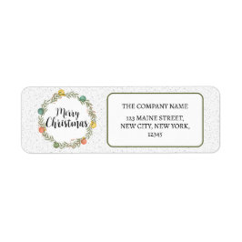 メリークリスマスフェスティバルリースホリデーラベル ラベル