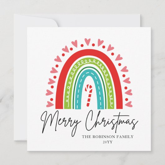 メリークリスマスフェスティバルレインボーキャンディーケーンハート (正面)