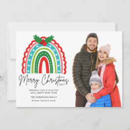 メリークリスマスフェスティバルレインボーホリー写真