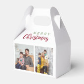 メリークリスマスフェスティバルレタリング家族写真 フェイバーボックス (裏面サイド)