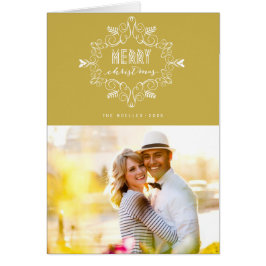 メリークリスマスフェスティバル葉アールデコ写真