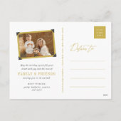 メリークリスマスフェスティバル葉ホリデーハガキ シーズンポストカード (裏面)