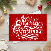 メリークリスマスフェスティバル赤と白カスタム シーズンカード